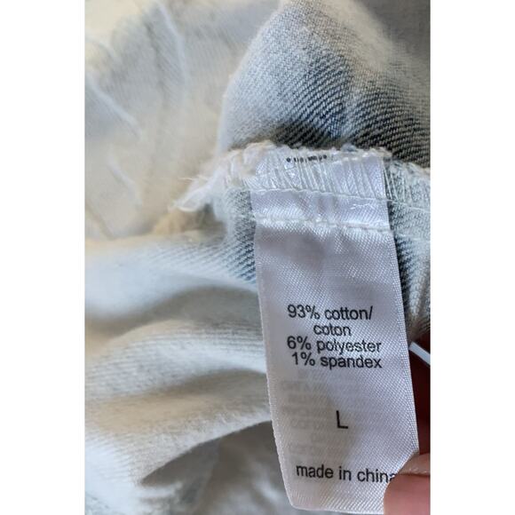 Maurices distressed denin vest top stars amd strips flag heart Patriots Lg farm - Picture 6 of 7